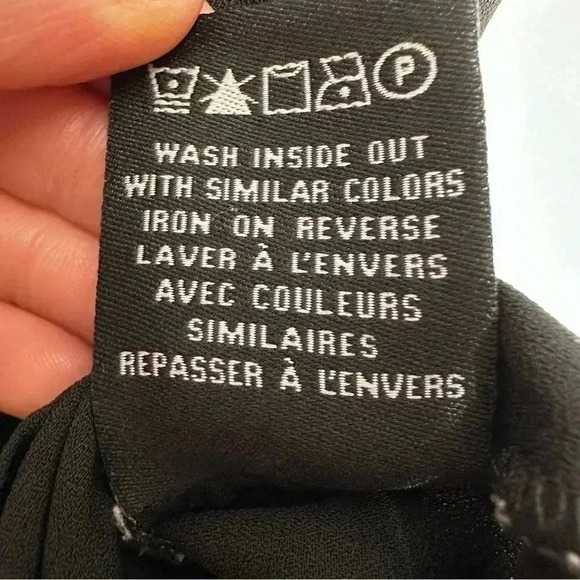 Le Chateau Tank Top Adjustable Spaghetti Straps Black Size Extra Small - Picture 9 of 16